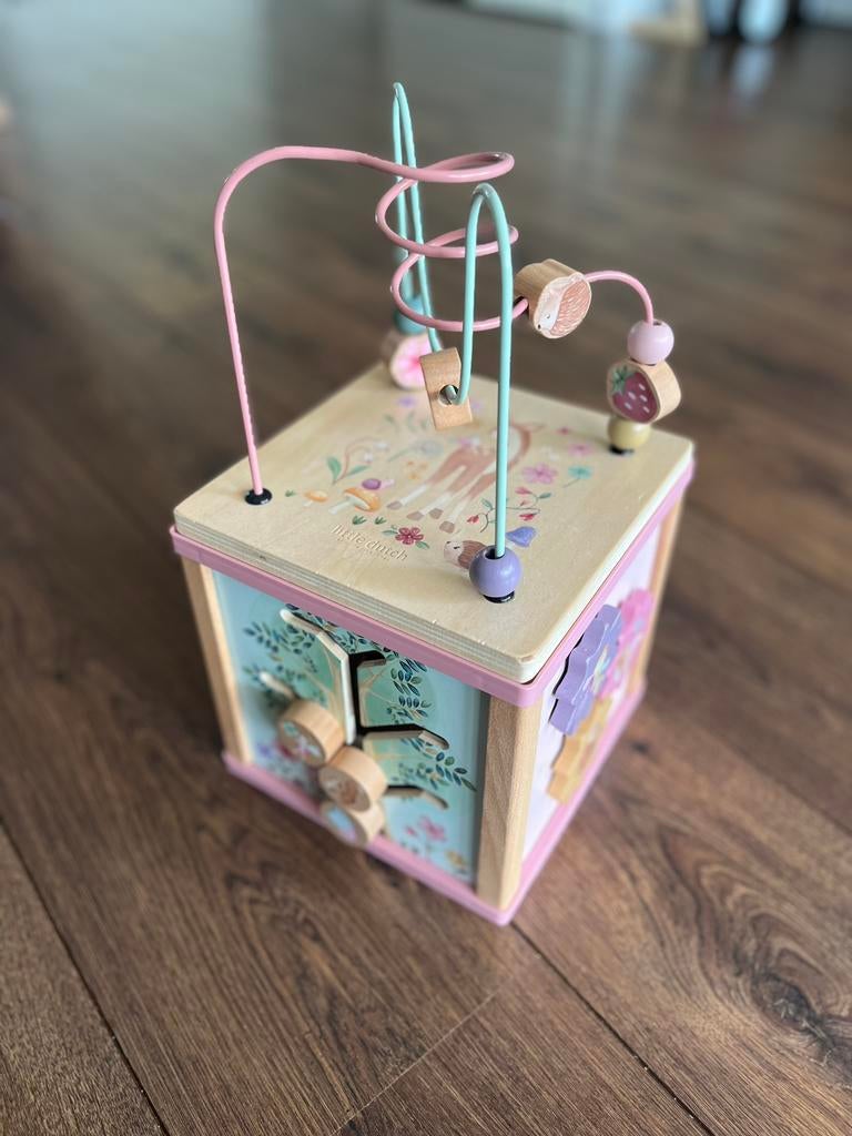 Activiteiten kubus, Kinderen en Baby's, Speelgoed | Houten speelgoed, Ophalen, Zo goed als nieuw