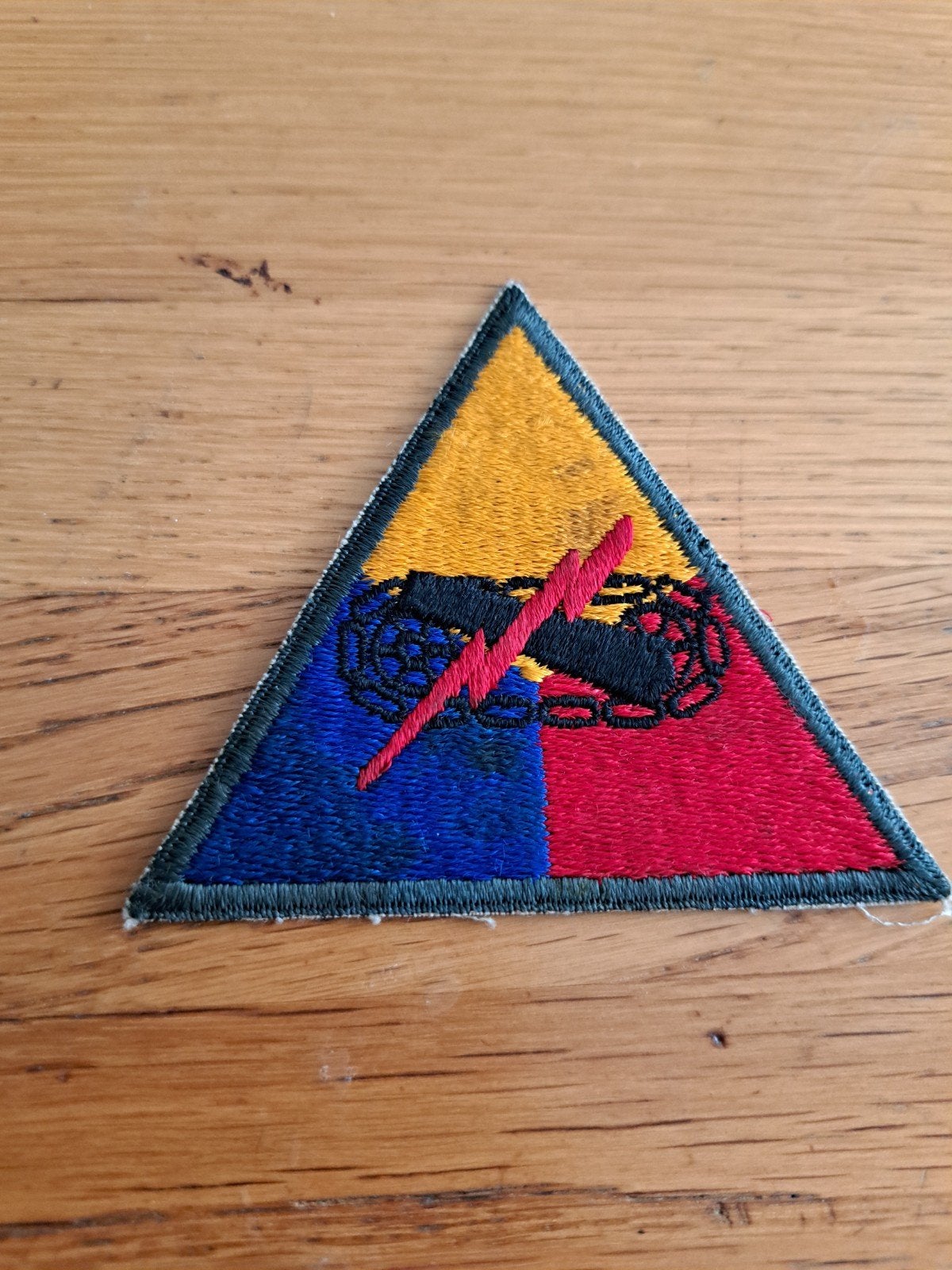 US Army armored Div HQS, embleem,, Korea, Ophalen of Verzenden, Landmacht, Amerika, Embleem of Badge