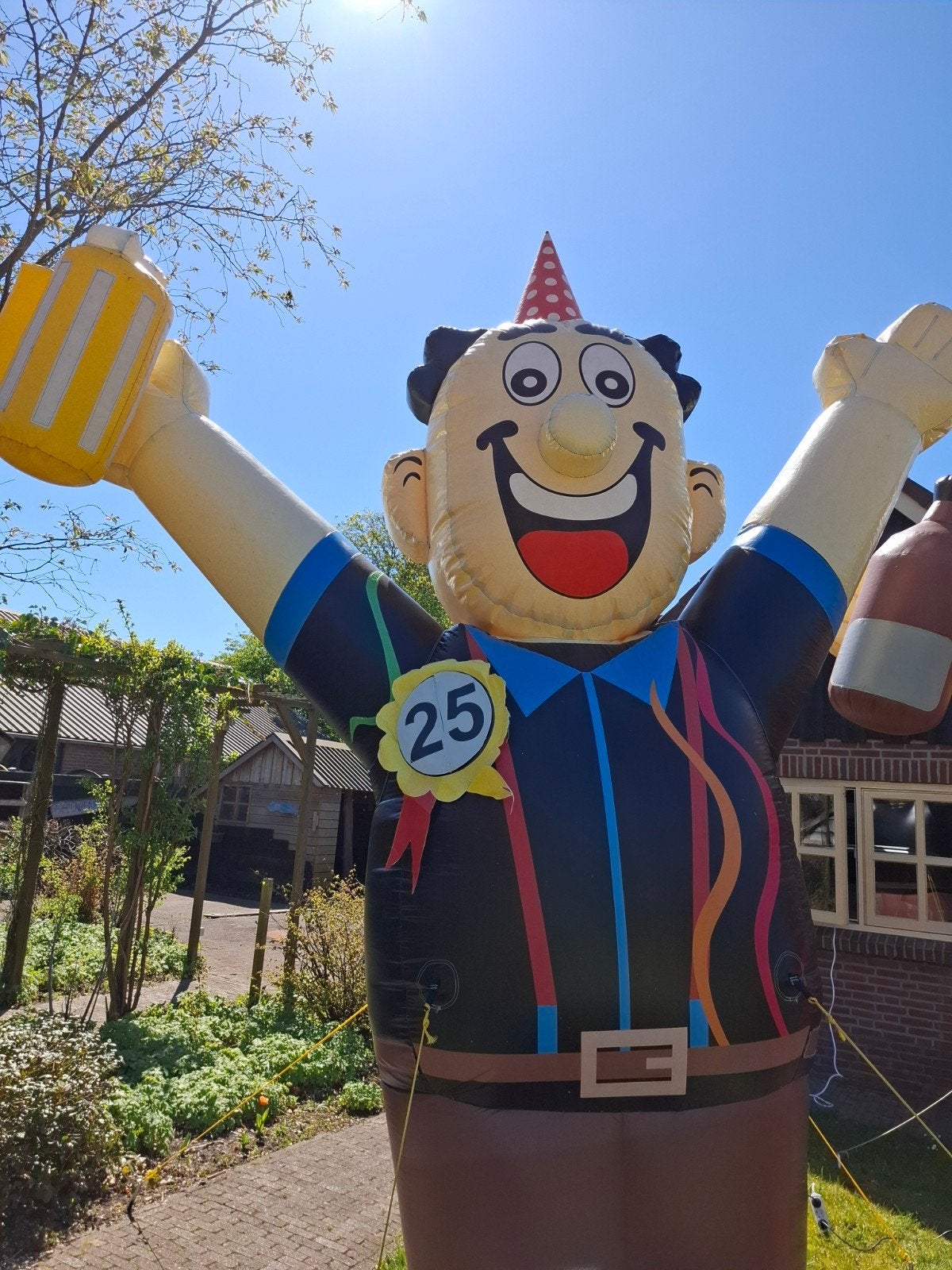 Te huur opblaasbare Abraham pop met verwisselbare leeftijden, Kinderen en Baby's, Ophalen, Gebruikt