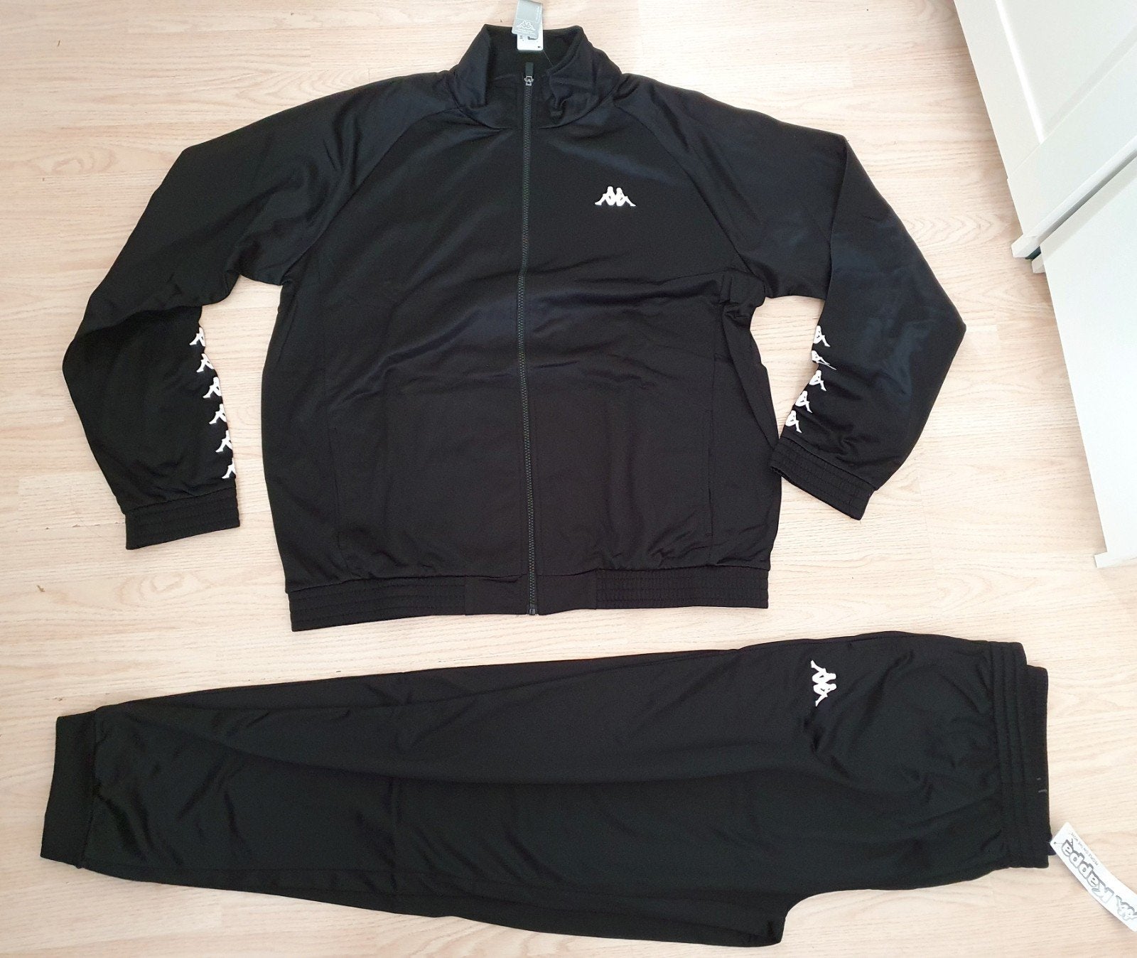 Kappa Trainingspak Zwart wit - Maat XXL, Kappa, Zwart, Ophalen of Verzenden, Algemeen