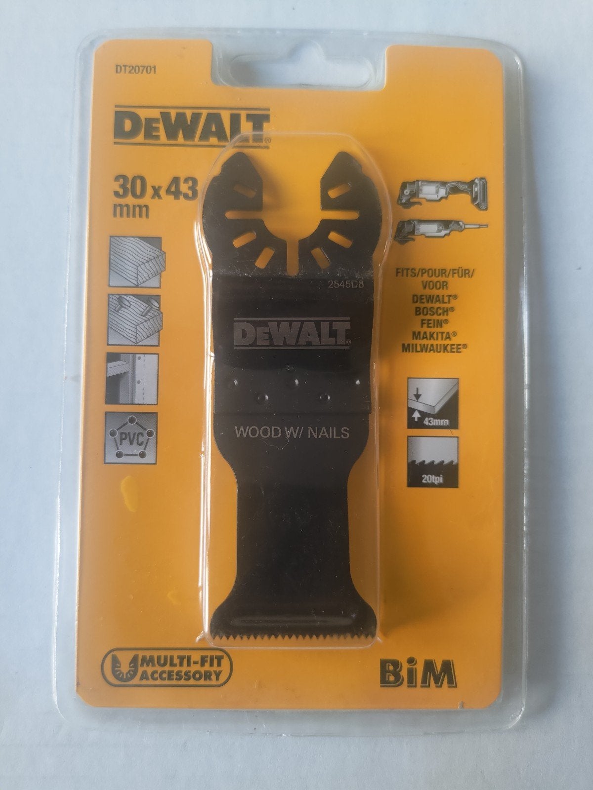 DeWalt Multitool Zaagbladen - Hout met Spijkers & Titanium, Ophalen of Verzenden
