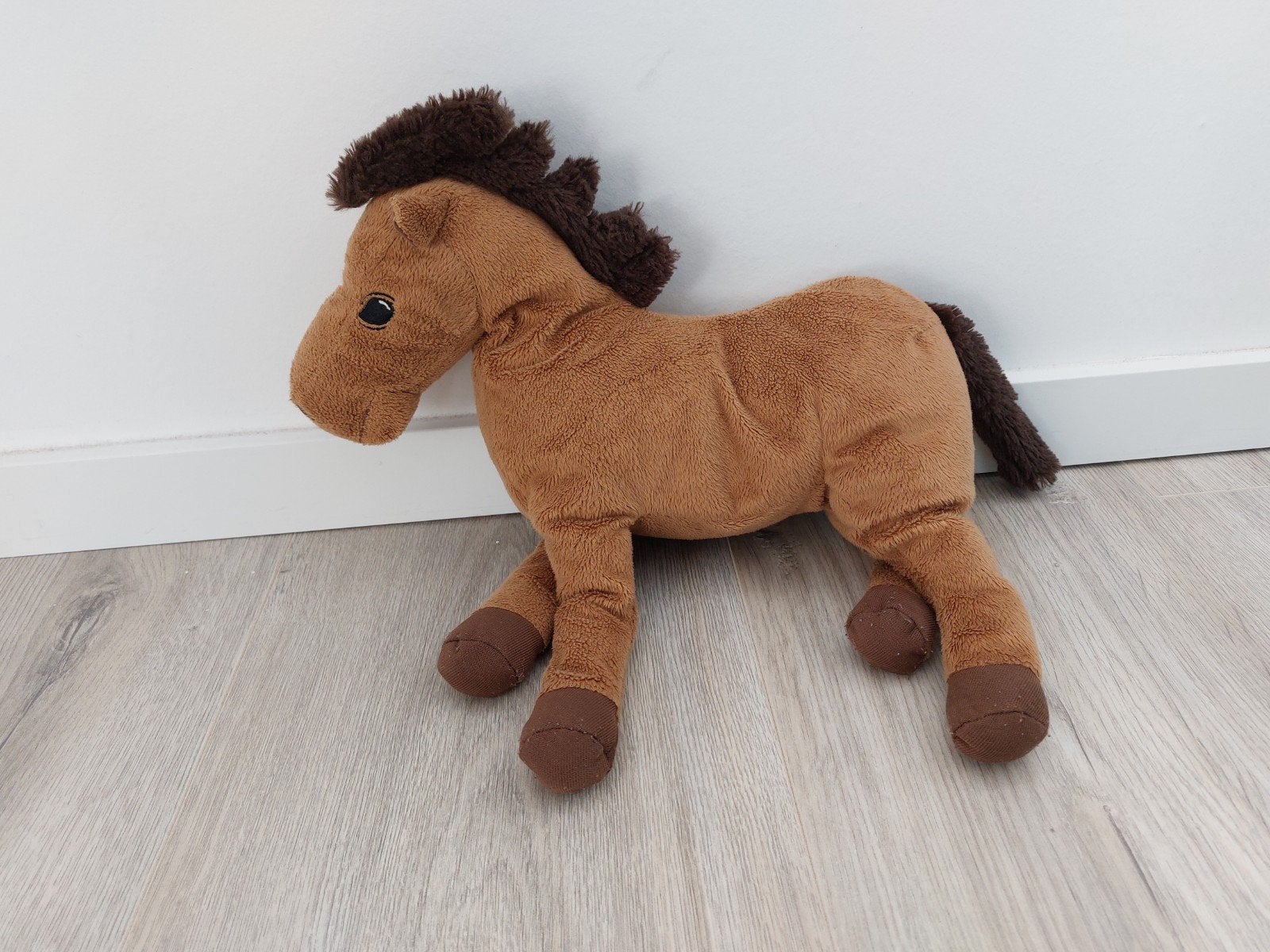 Knuffel Ikea paard pony okenlopare bruin L1413, Ophalen of Verzenden, Zo goed als nieuw