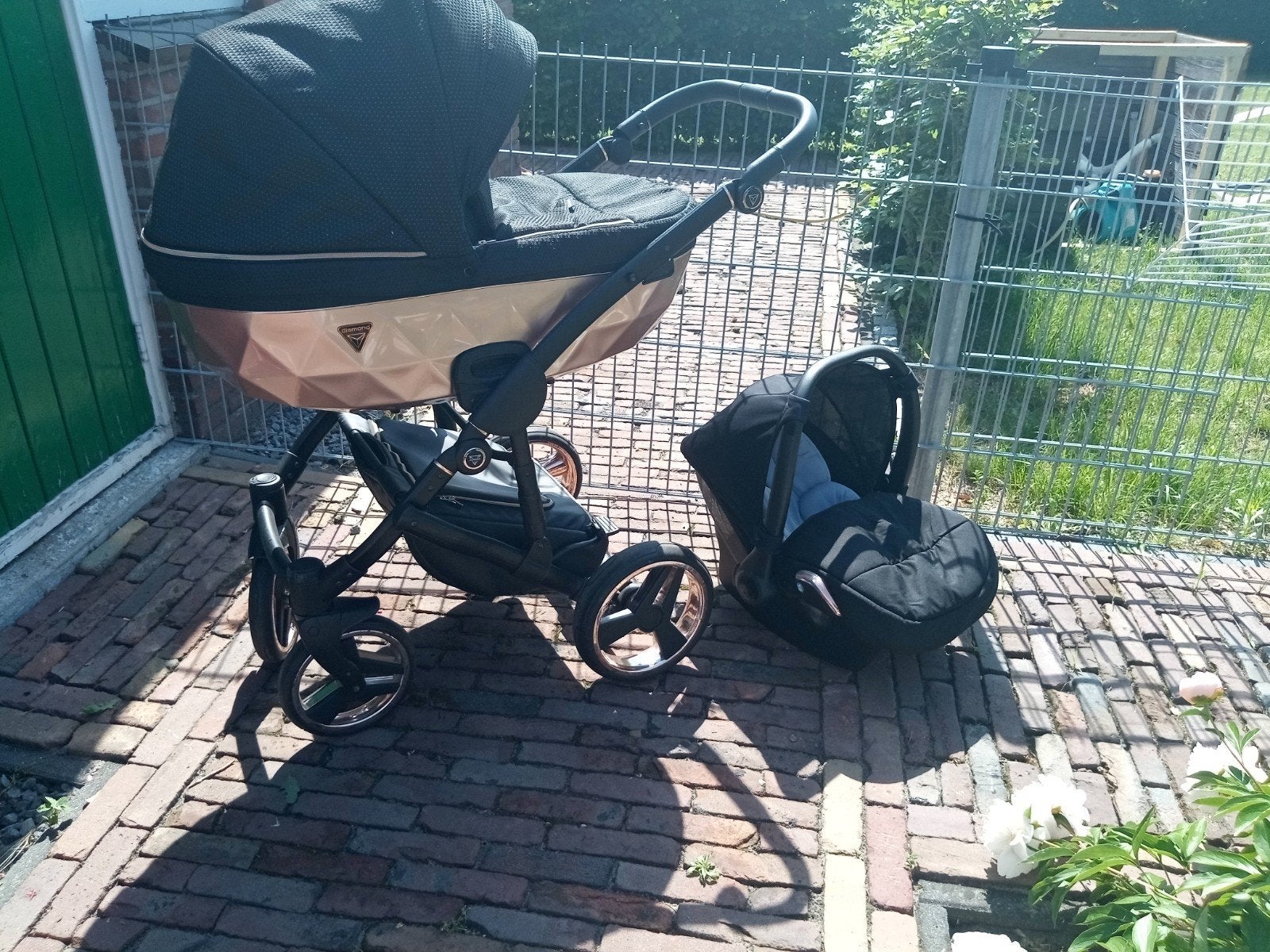 Te koop junama Diamond kinderwagen 3 in 1, Kinderen en Baby's, Kinderwagens en Combinaties, Ophalen, Gebruikt, Overige merken