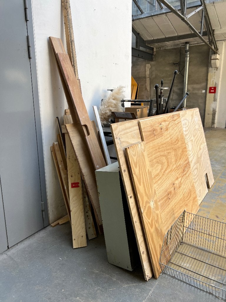 Hout, Doe-het-zelf en Verbouw, Hout en Planken, Ophalen, Gebruikt, 50 mm of meer, Balk