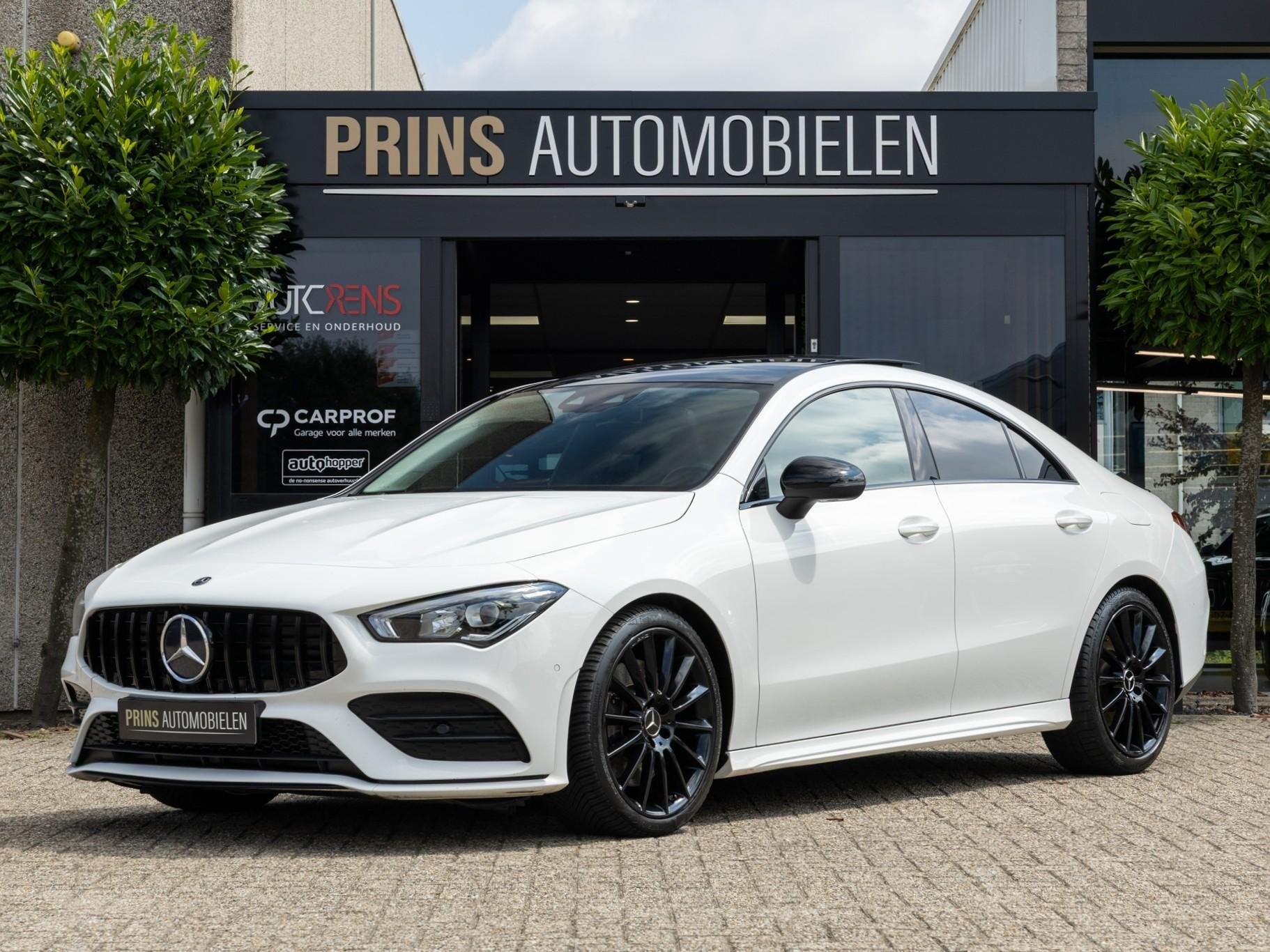 Mercedes-Benz CLA-klasse 220 AMG|Night|Pano|Sfeer|Standkache, Auto's, Gebruikt, Leder en Stof, Wit, Origineel Nederlands