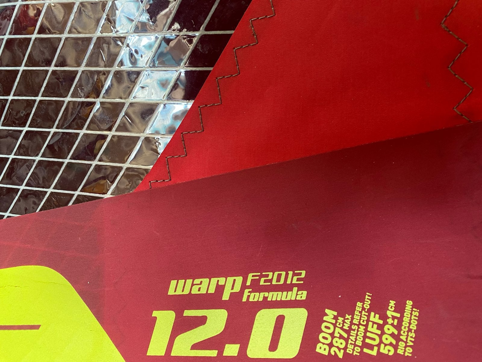 North Sails Warp F2012 Formula 12.0 windsurfzeil, Watersport en Boten, Ophalen, Gebruikt, North Sails, 8 m² of meer