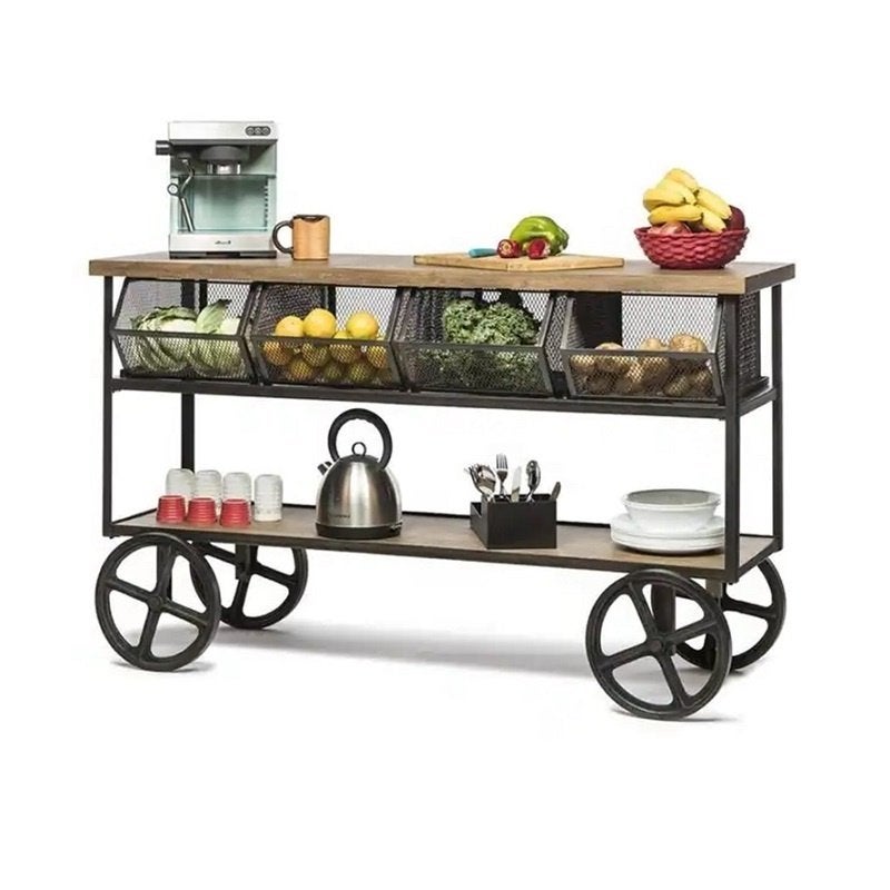 Industriële Retro Keuken Trolley Fruitkar Horeca Keukenblok, Info@dehanzeherten.nl, De Hanze herten BV, Nieuw, Ophalen of Verzenden
