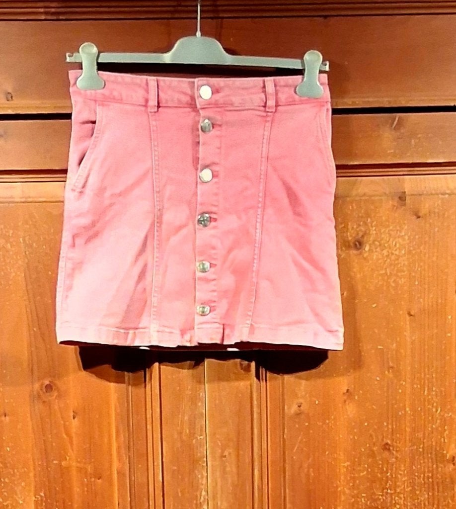 Roze jeans rok met knoopjes M Seven Sisters, Kleding | Dames, Maat 38/40 (M), Seven Sisters, Ophalen of Verzenden, Zo goed als nieuw