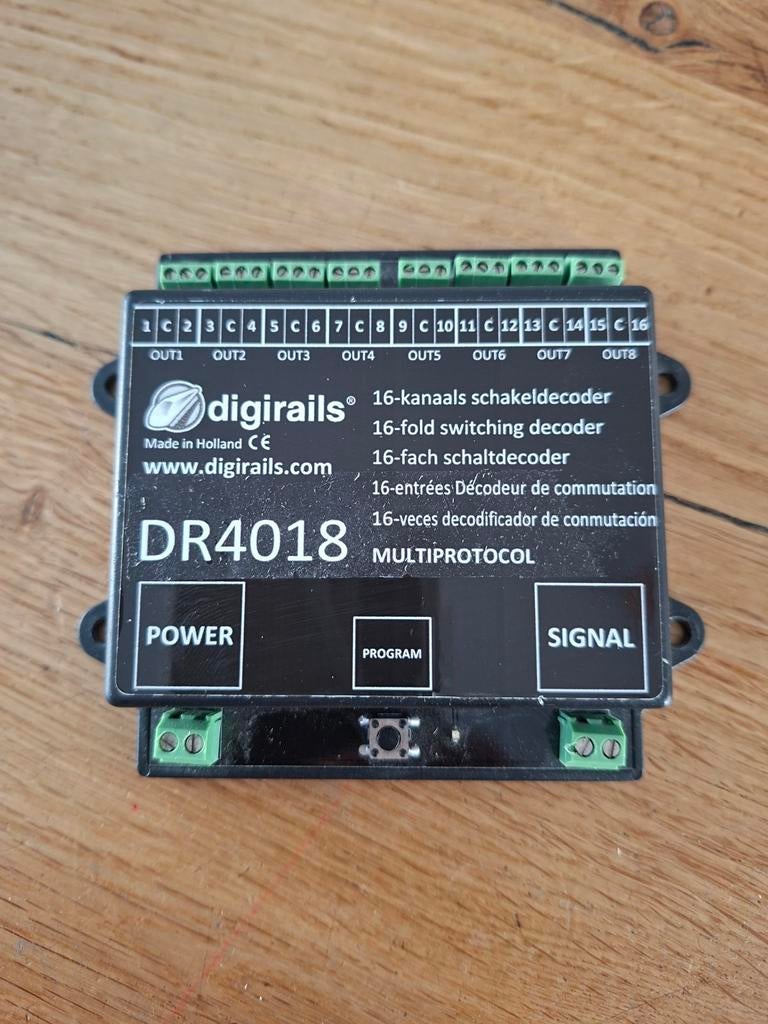 Digirails DR4018 schakeldecoder, Overige merken, Gebruikt, Gelijkstroom of Wisselstroom, Overige typen