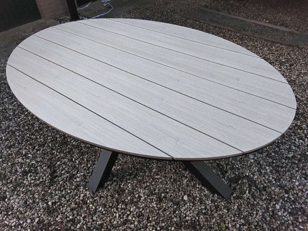 Mooie nieuwe ovalen tuintafel, Tuin en Terras, Tuintafels, Ophalen, Nieuw, Ovaal, Overige materialen