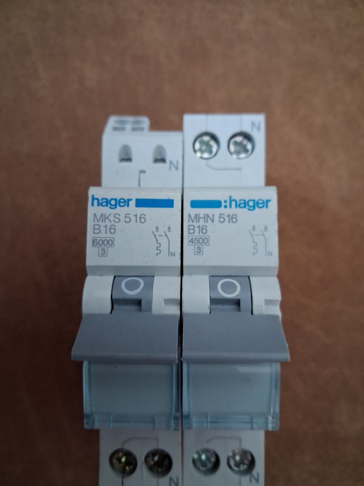 Hager MKS 516 B16 en MHN 516 B16 Groepsschakelaars, Ophalen of Verzenden, Overige typen