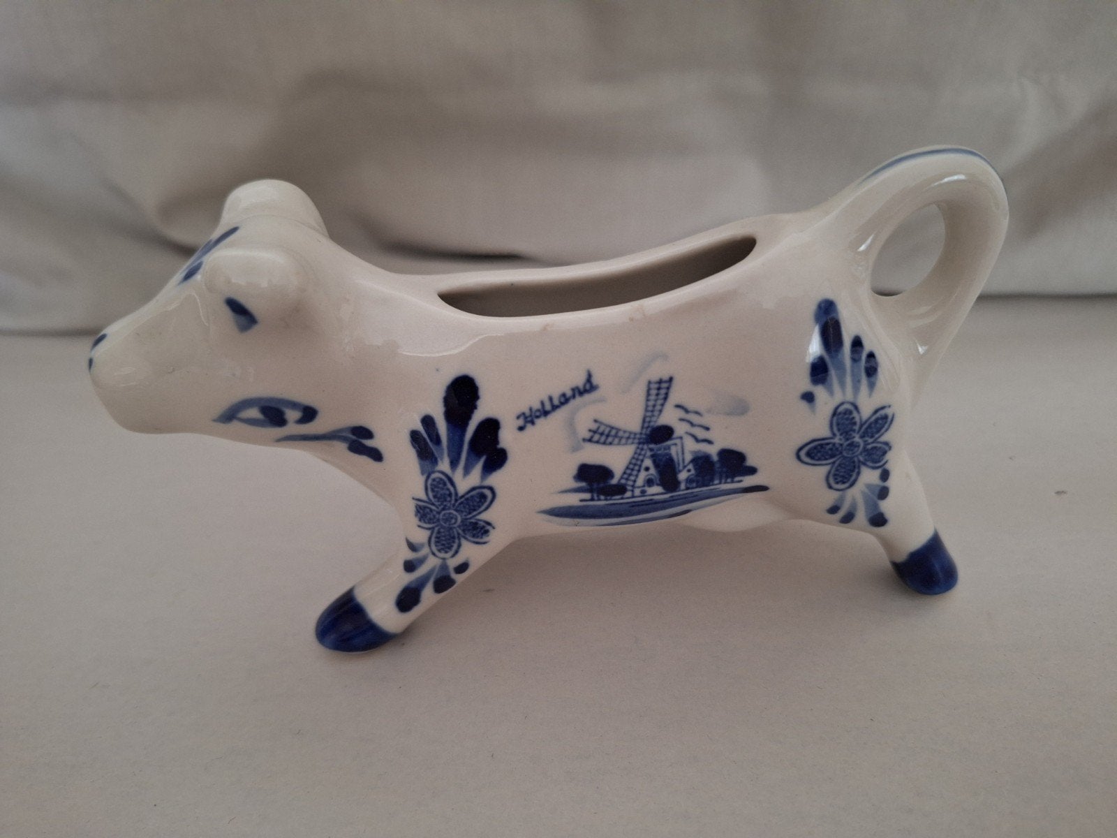 Delfts Blauw Koe Melkkannetje - Handgeschilderd Holland, Antiek en Kunst, Ophalen of Verzenden