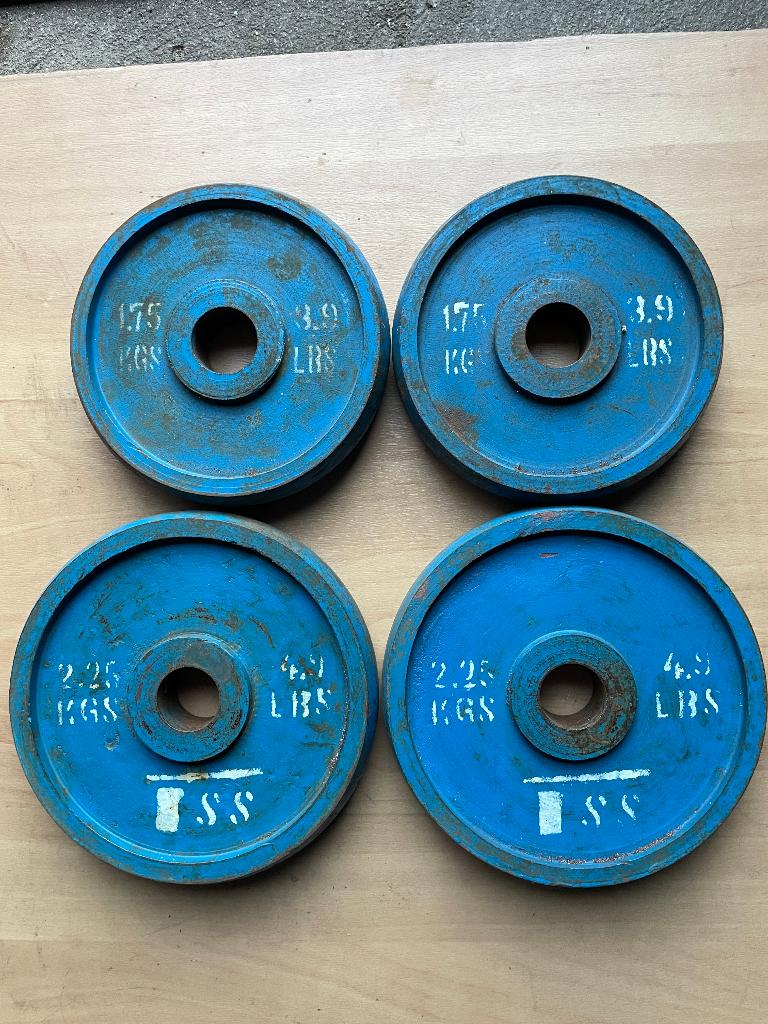 4 HALTER GEWICHTEN., Sport en Fitness, Fitnessmaterialen, Ophalen of Verzenden, Halterset