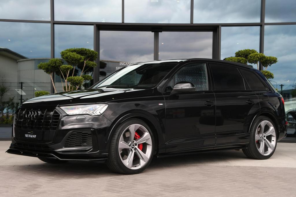 Audi Q7 60 TFSI e quattro Competition LEDER | PANO | ELEKT T, Auto's, Audi, Automaat, Gebruikt, Zwart, 2995 cc