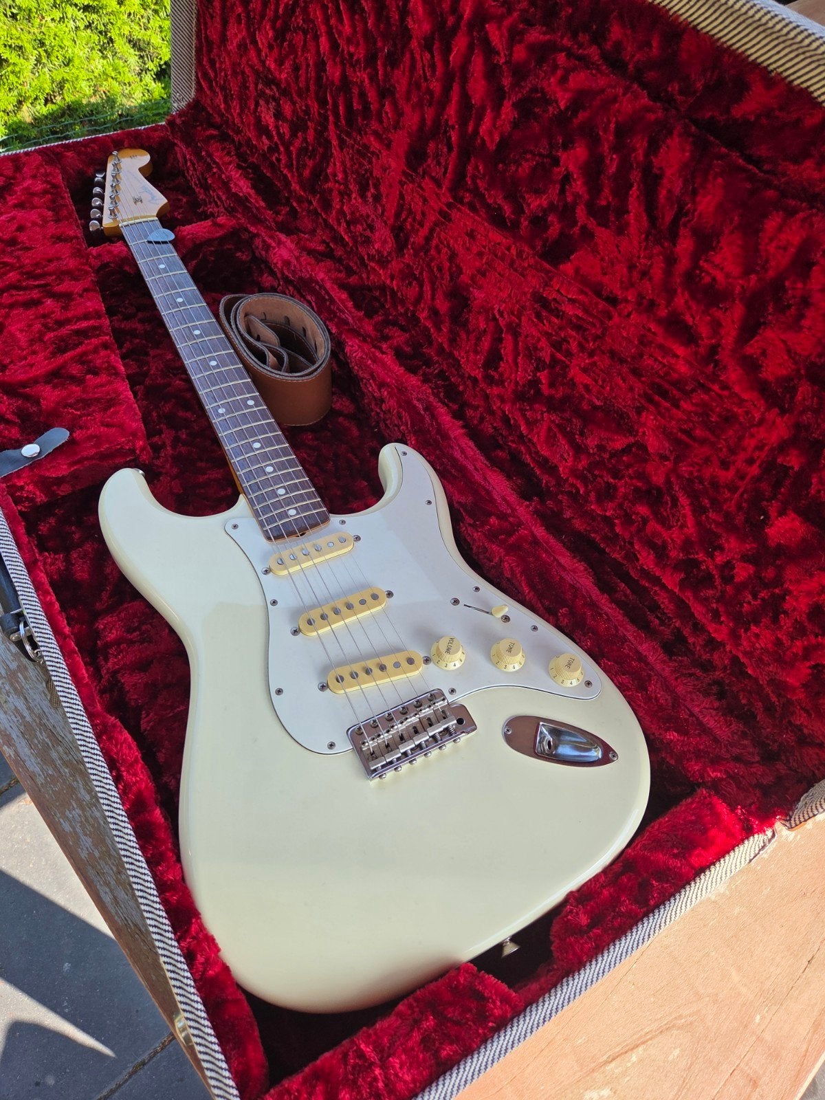 Fender ST62 Stratocaster uit 1989 met G&G koffer, Ophalen of Verzenden, Fender