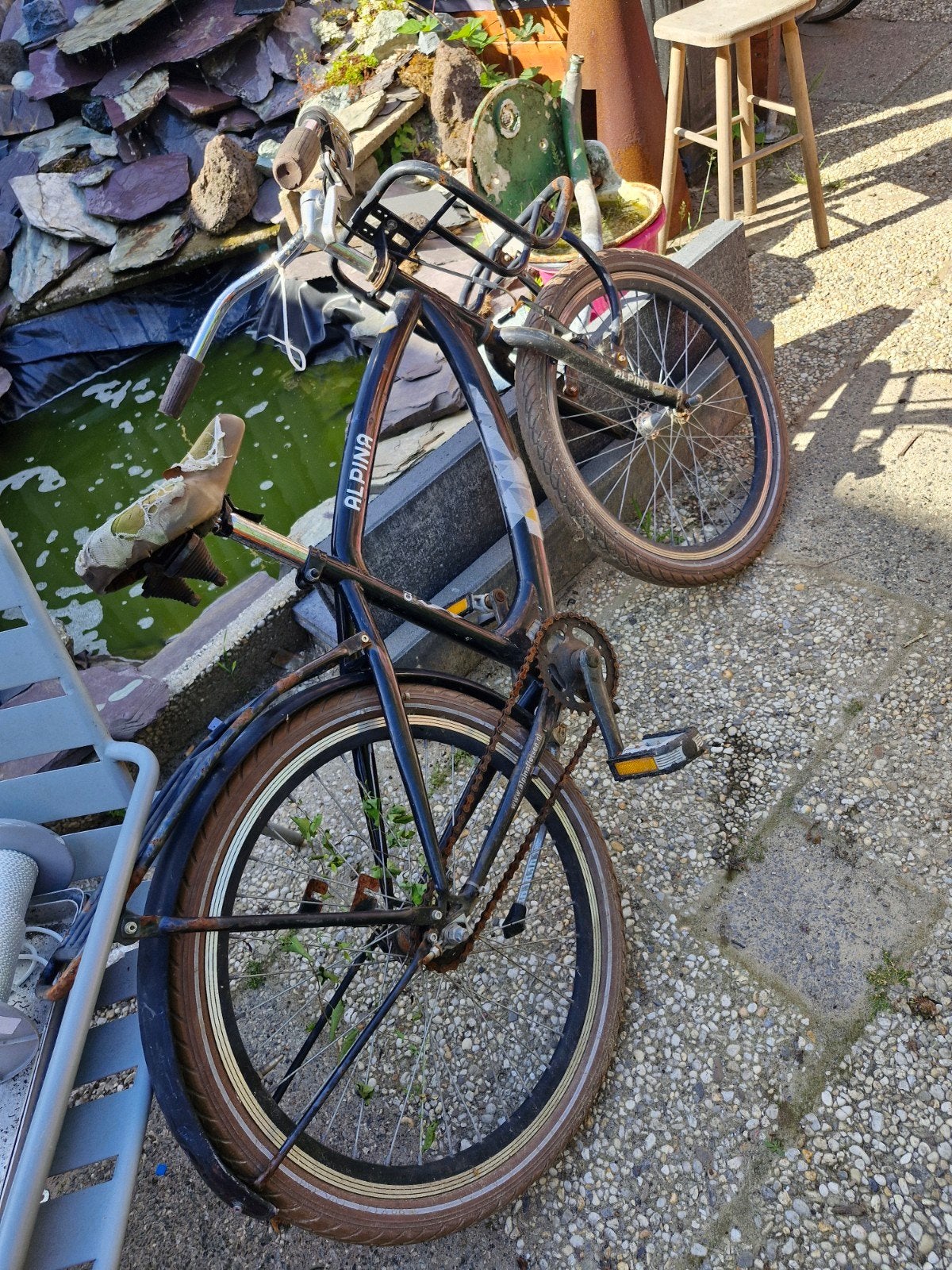 Kinderfiets, Terugtraprem, Gebruikt, Staal, Ophalen of Verzenden
