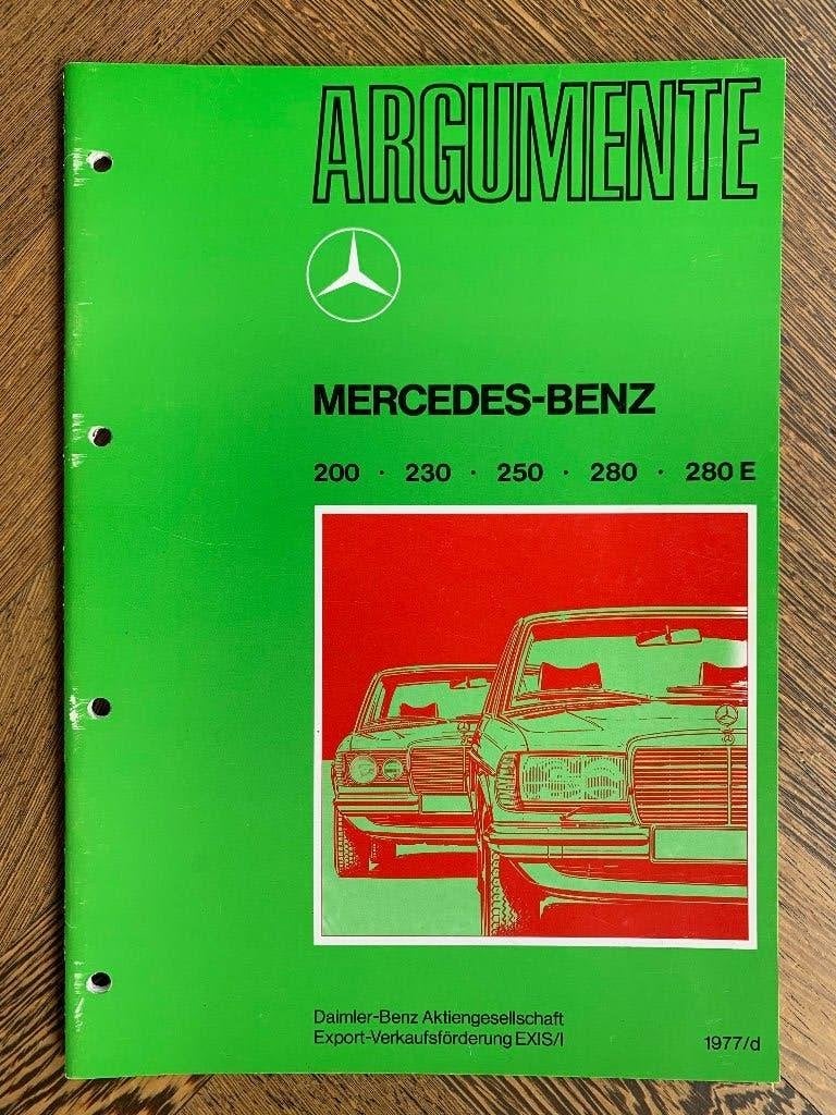 Argumente Mercedes-Benz E-klasse 200 - 280 E W123 1977 nieuw, Nieuw, Mercedes-Benz, Mercedes, Ophalen of Verzenden