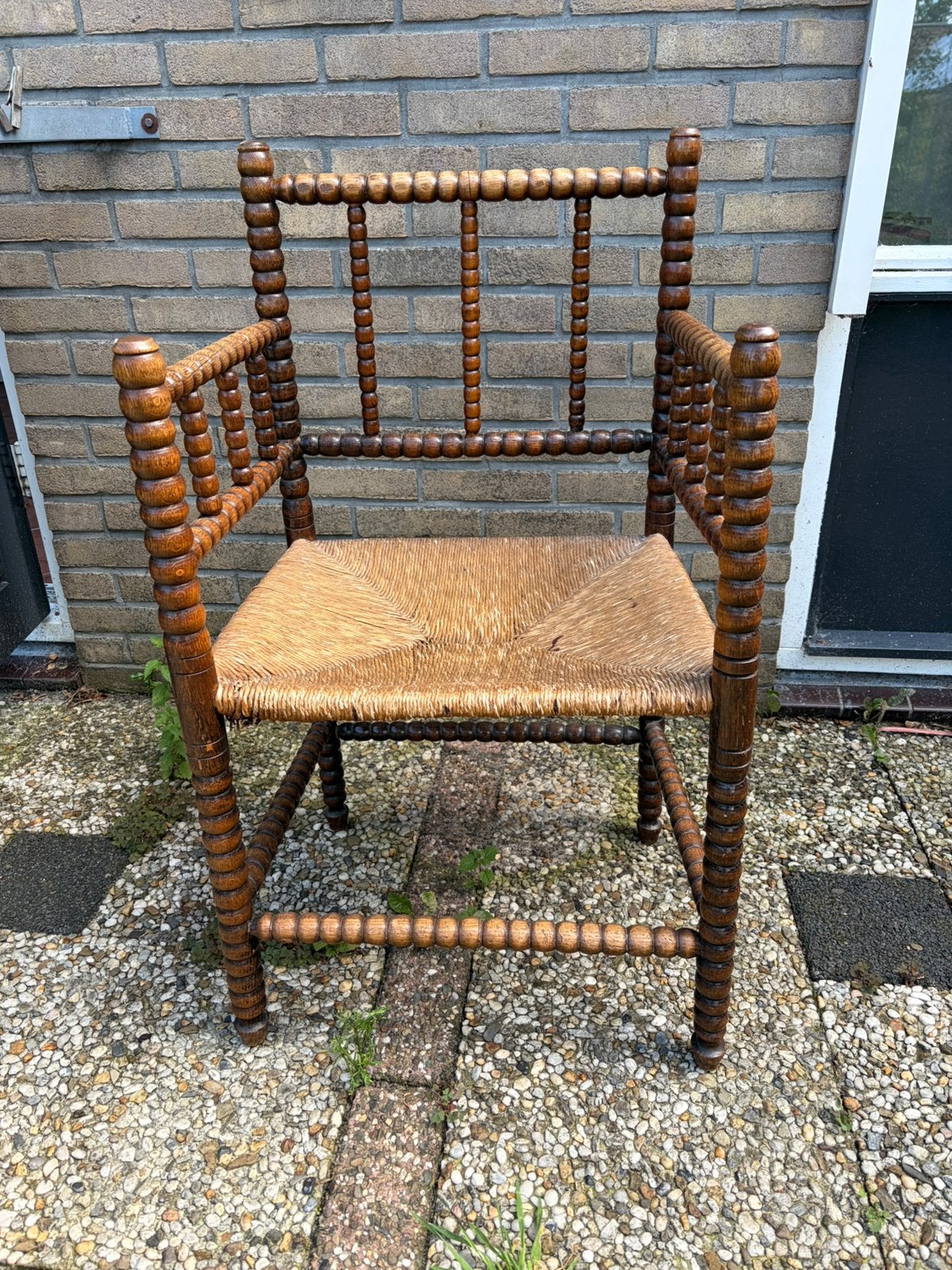 Brocante stoel vintage spoelstoel, Ophalen of Verzenden