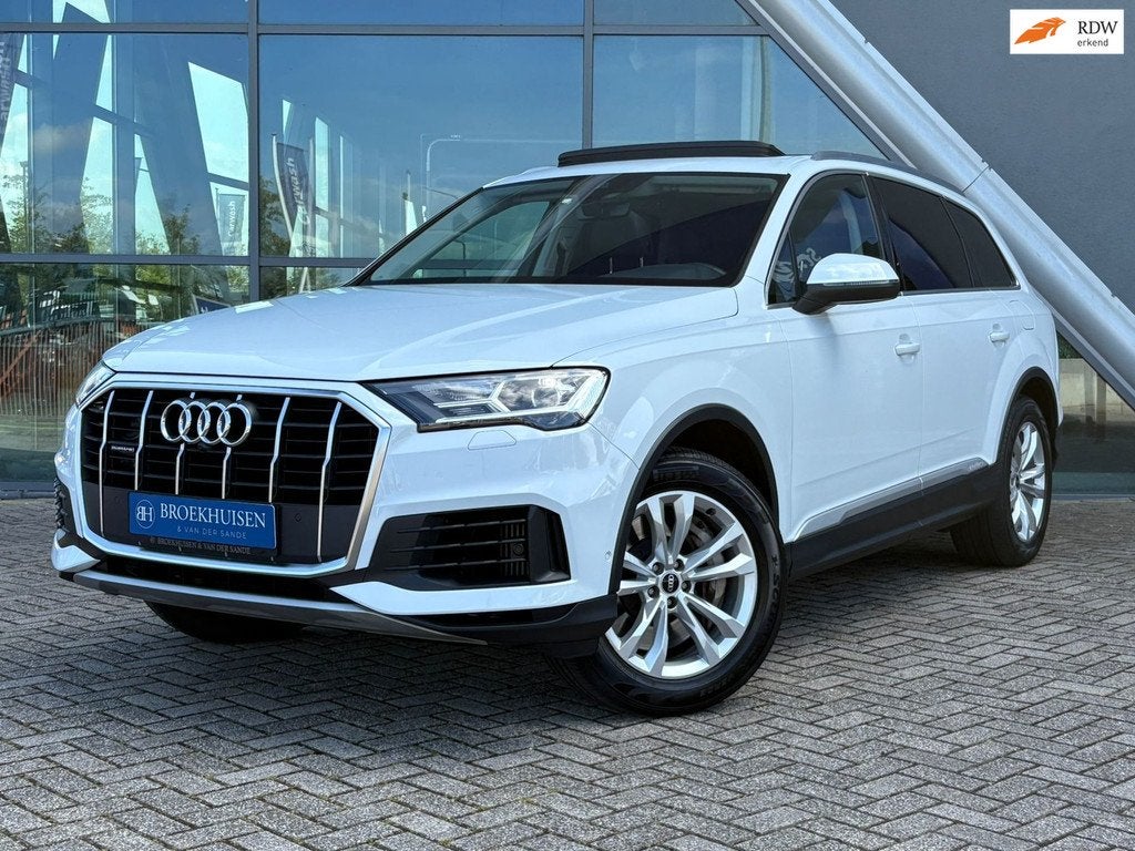 Audi Q7 55 TFSI e Plug in Hybride SOH 97,6% quattro Pro Line, Auto's, Audi, Automaat, Gebruikt, 2995 cc, Wit