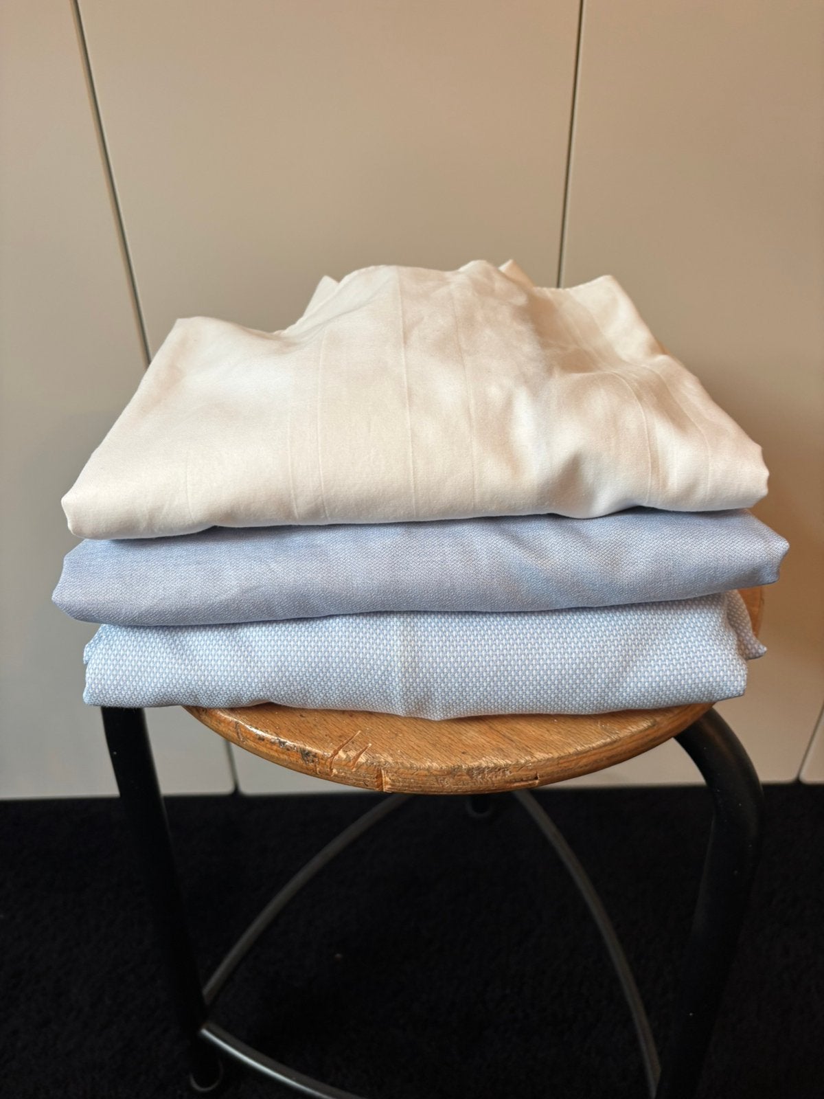 John Miller Hemd - 3 stuks blauw en wit, Ophalen of Verzenden, Zo goed als nieuw, Blauw, Halswijdte 39/40 (M)