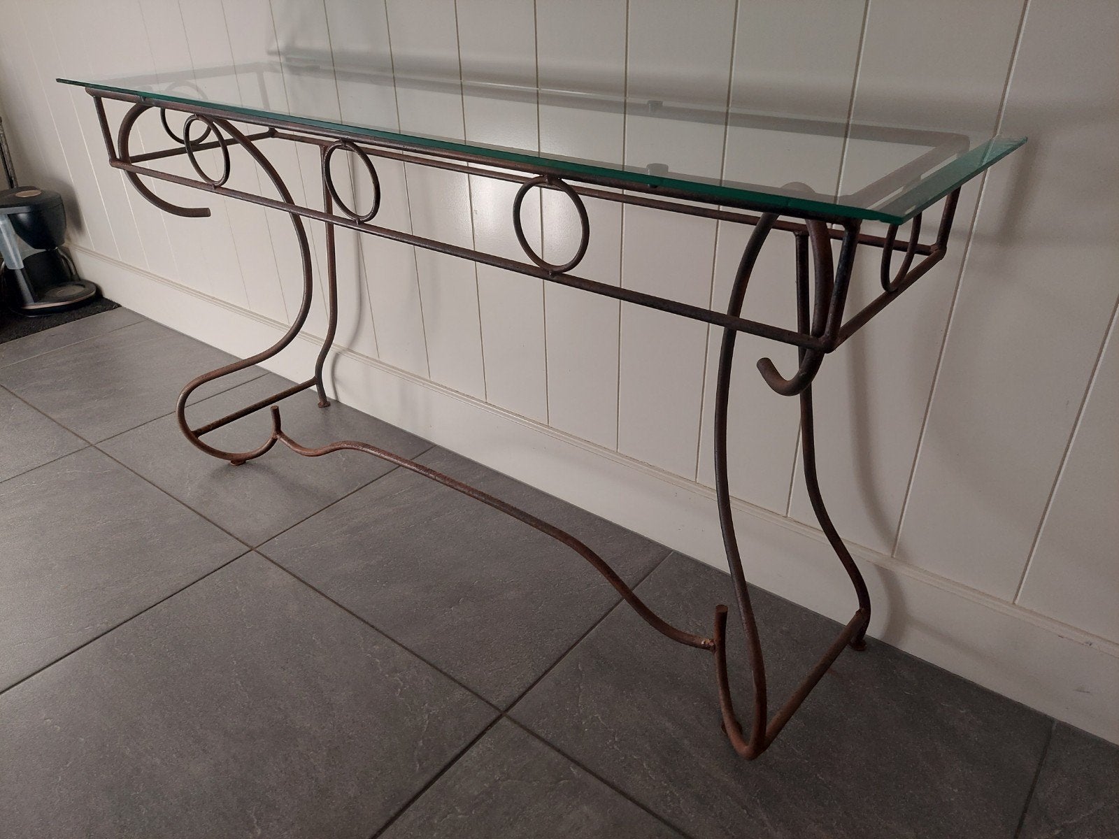 Bijzettafel Franse sidetable kaptafel haltafel, Ophalen, Zo goed als nieuw, Rechthoekig, Minder dan 55 cm