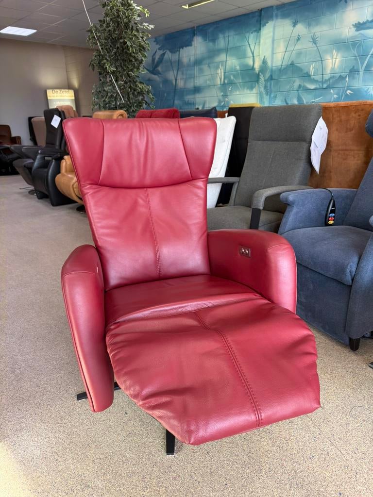 Prominent kort gebruikte sta op relax stoel relaxfauteuil, Ophalen of Verzenden, Zo goed als nieuw, Leer, Ruim 100 top merken in alle kleuren en maten met garantie