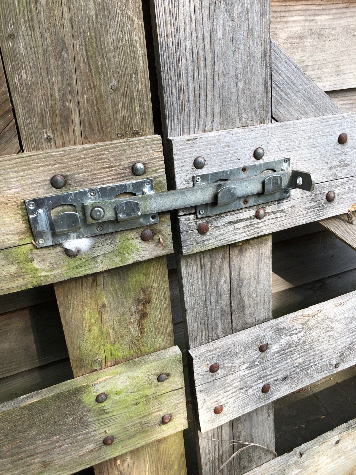 Robuust houten landhek - 3 meter breed, Tuin en Terras, Ophalen, Met poort, Gebruikt, Tuinhek