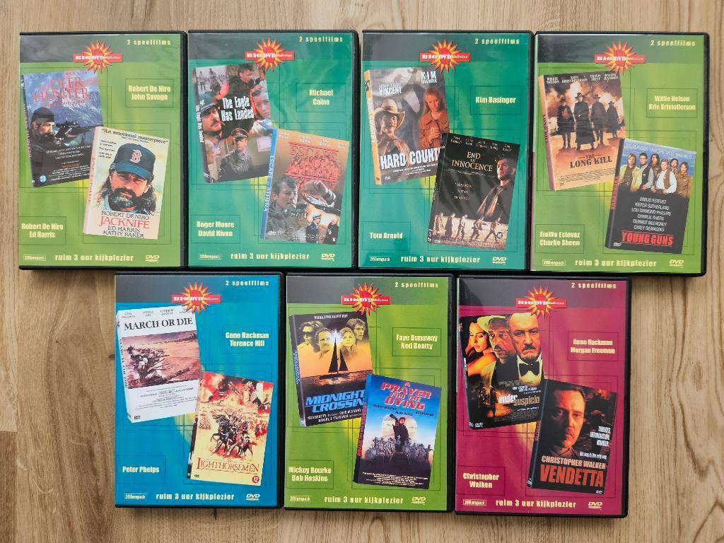 7 DVD COLLECTION - DVD's ACTIE AVONTUUR OORLOG THRILLER, Cd's en Dvd's, Dvd's | Actie, Zo goed als nieuw, Alle leeftijden, Ophalen of Verzenden