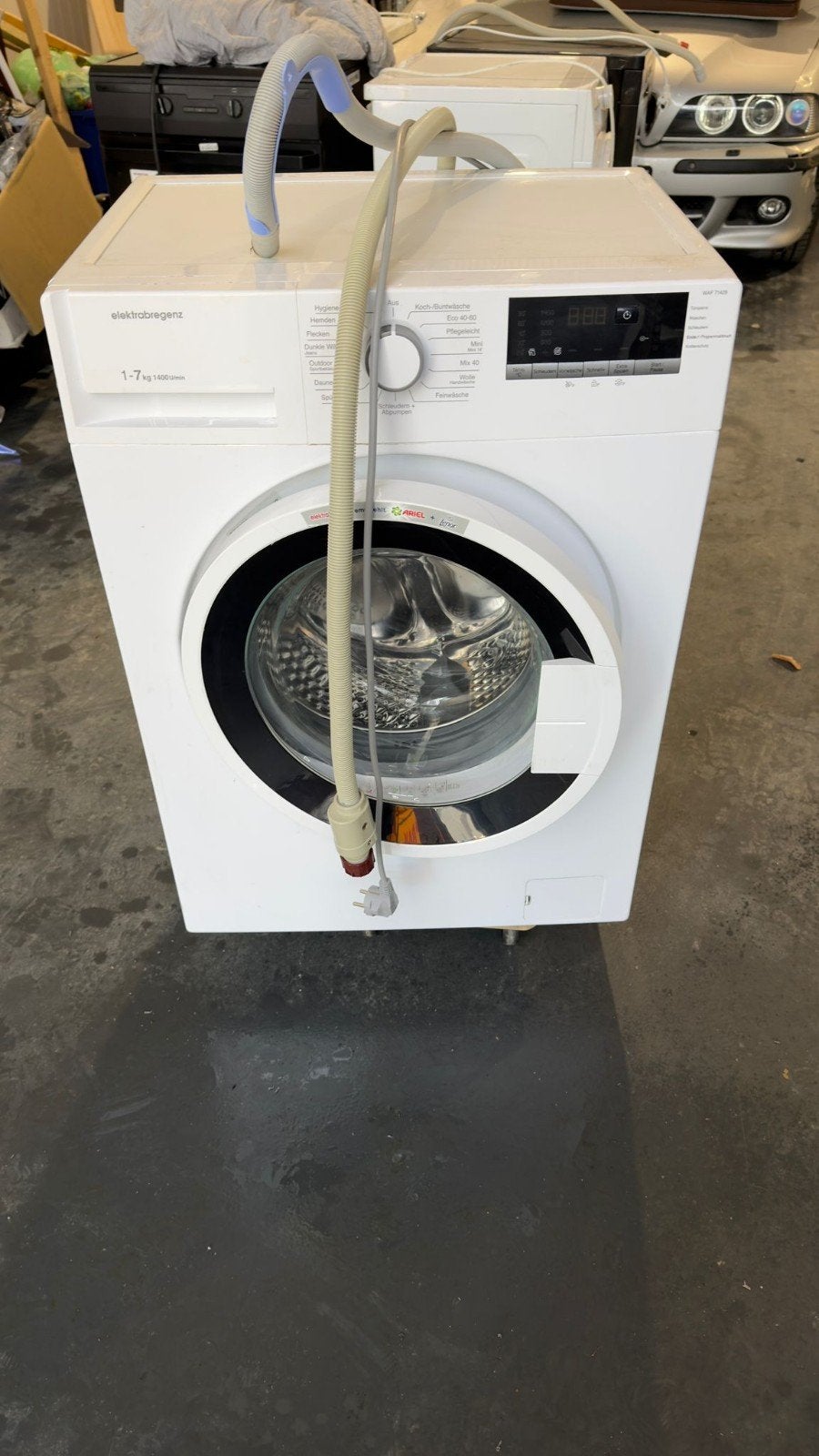 Elektro Bregenz Wasmachine 7 kg 1400 toeren, Witgoed en Apparatuur, Ophalen, Gebruikt, Voorlader, 85 tot 90 cm