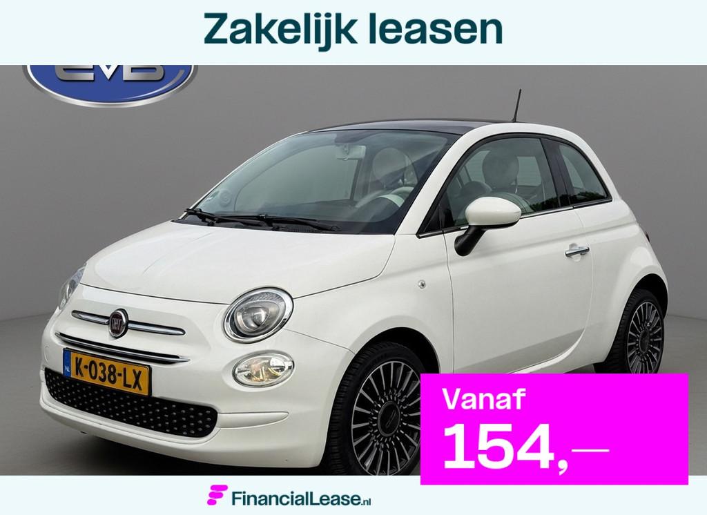 Fiat 500 1.2 4 cilinder Lounge , panoramadak, 16 inch lmv, c, Voorwielaandrijving, Gebruikt, 4 cilinders, 840 kg