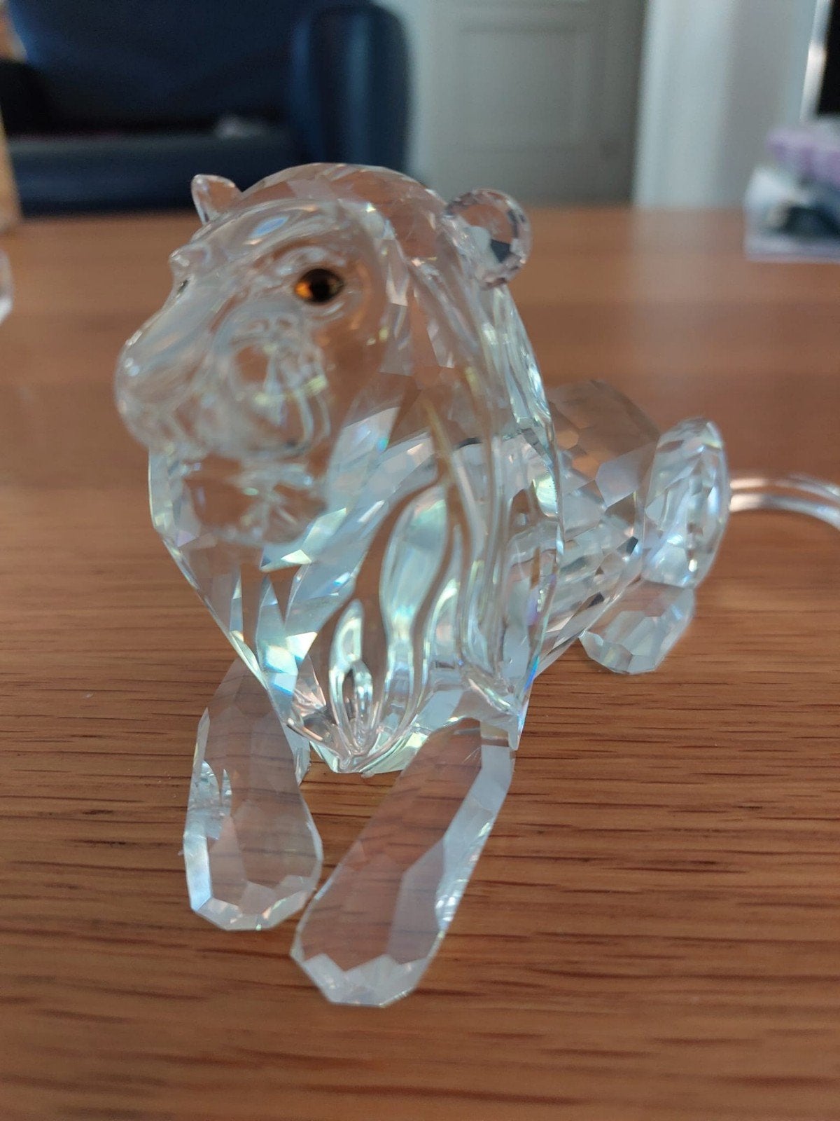 Swarovski kristallen leeuw - Prachtig verzamelobject, Verzamelen, Ophalen of Verzenden, Zo goed als nieuw, Figuurtje