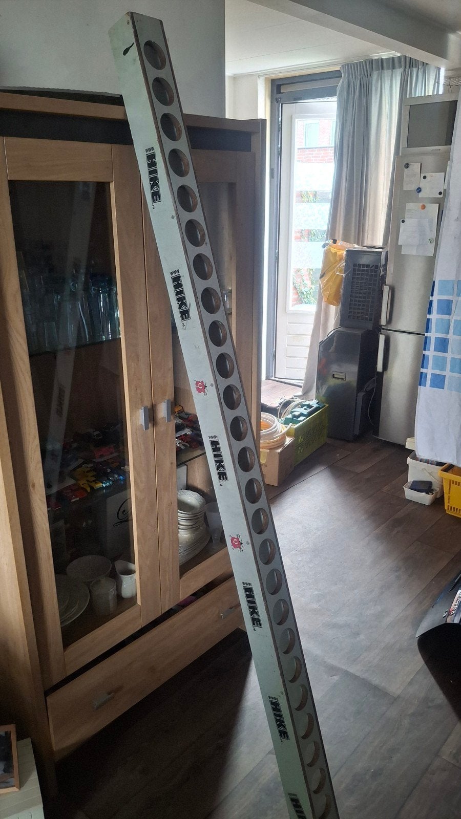 2 Meter Bierhouder HIKE!, Ophalen of Verzenden, Gebruikt, Met afbeelding/tekst, Hout
