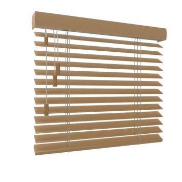 Houtkleurige jaloezie 113 x 111 (h x b), Ophalen, Jaloezie, Gebruikt, Overige merken