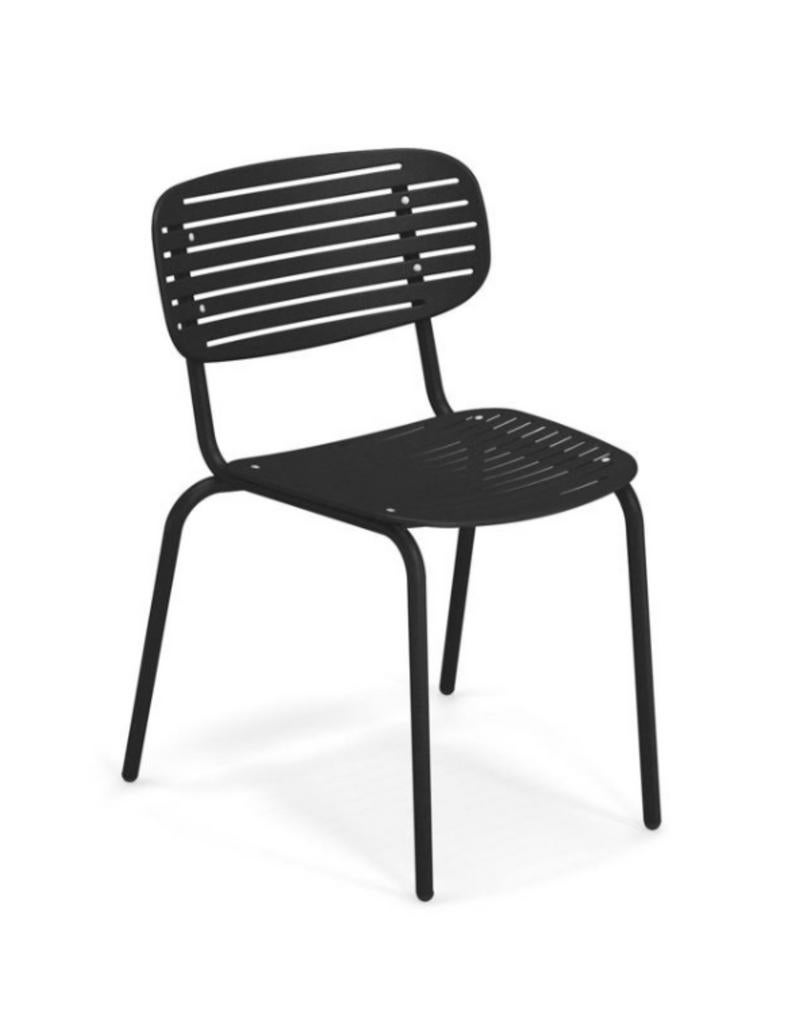 60x ‘EMU STAR’ terras stoel zwart te koop!! (Twv: €290 p.st), Tuin en Terras, Ophalen, Gebruikt, Metaal, Stapelbaar