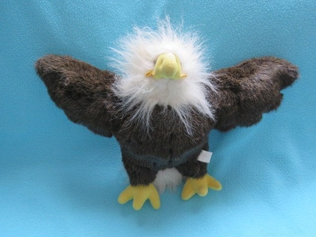 ZGAN Knuffel adelaar bold eagle zeearend 28 cm hoog, Verzamelen, Dierenverzamelingen, Ophalen of Verzenden, Zo goed als nieuw