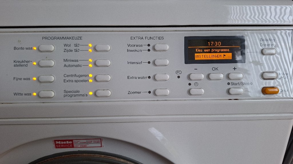 Miele wasmachine, Ophalen, Gebruikt, 4 tot 6 kg, Handwasprogramma