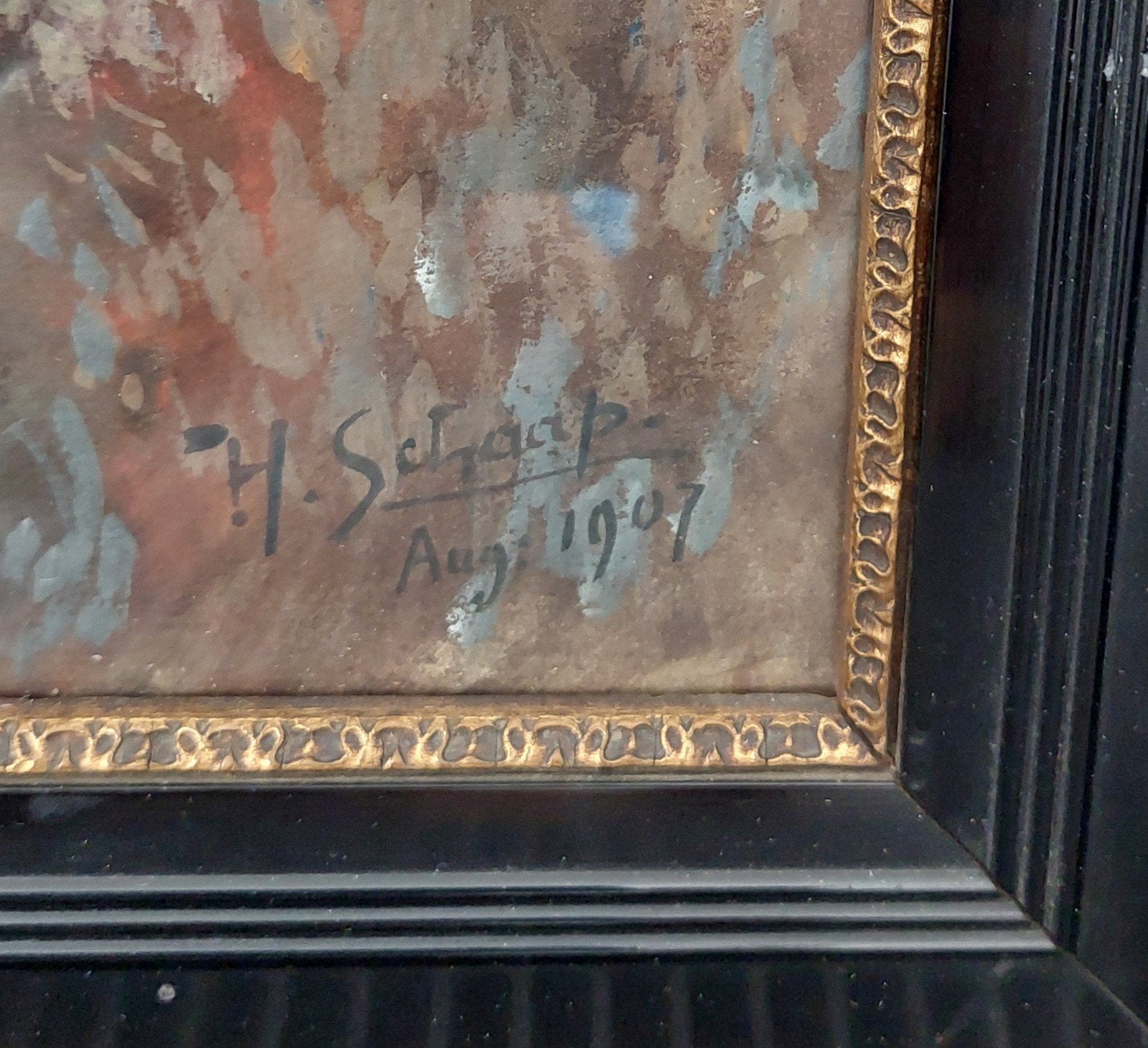 schilderij J.Schaap, Antiek en Kunst, Ophalen