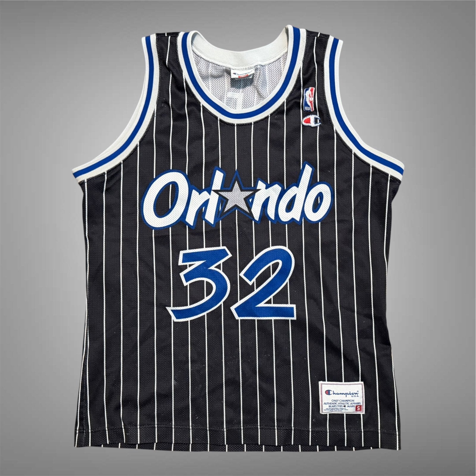 Vintage 90s NBA Shaquille O’Neal Magic jersey maat S M shirt, Ophalen of Verzenden, Gebruikt, Kleding