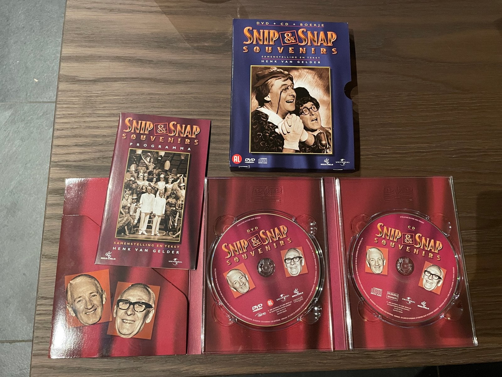 Snip & Snap Souvenirs DVD + CD + Boekje, Ophalen, Zo goed als nieuw, Boxset, Inclusief boekje