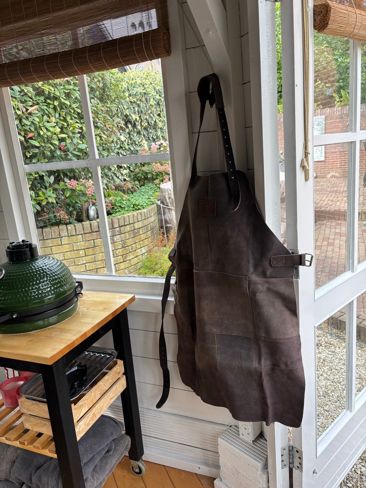 Lederen BBQ Schort - nieuw, Ophalen of Verzenden, Nieuw