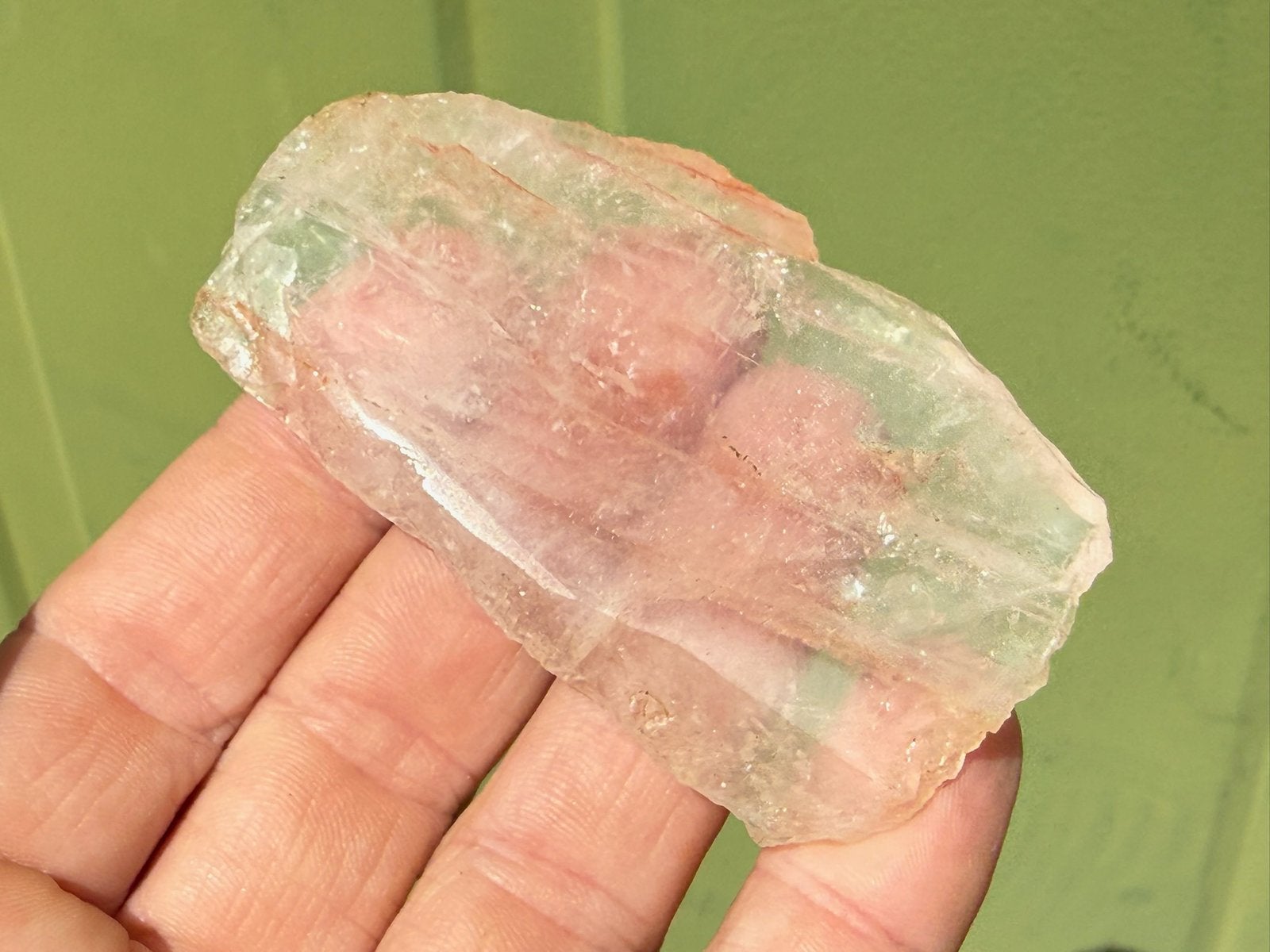 Red Healer Lemurian - Hematoide kwarts mineralen edelstenen, Ophalen of Verzenden, Mineraal