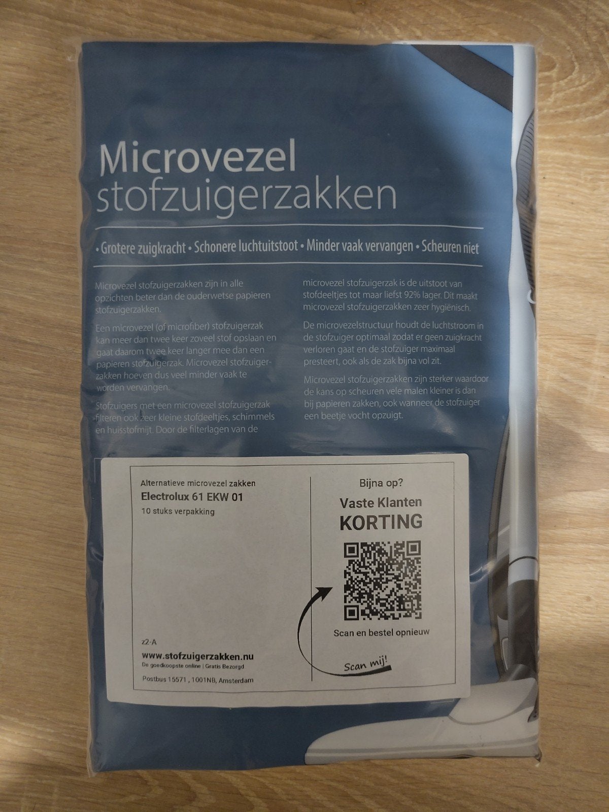 Stofzuigerzakken Electrolux 61 EKW 01, Ophalen, Nieuw