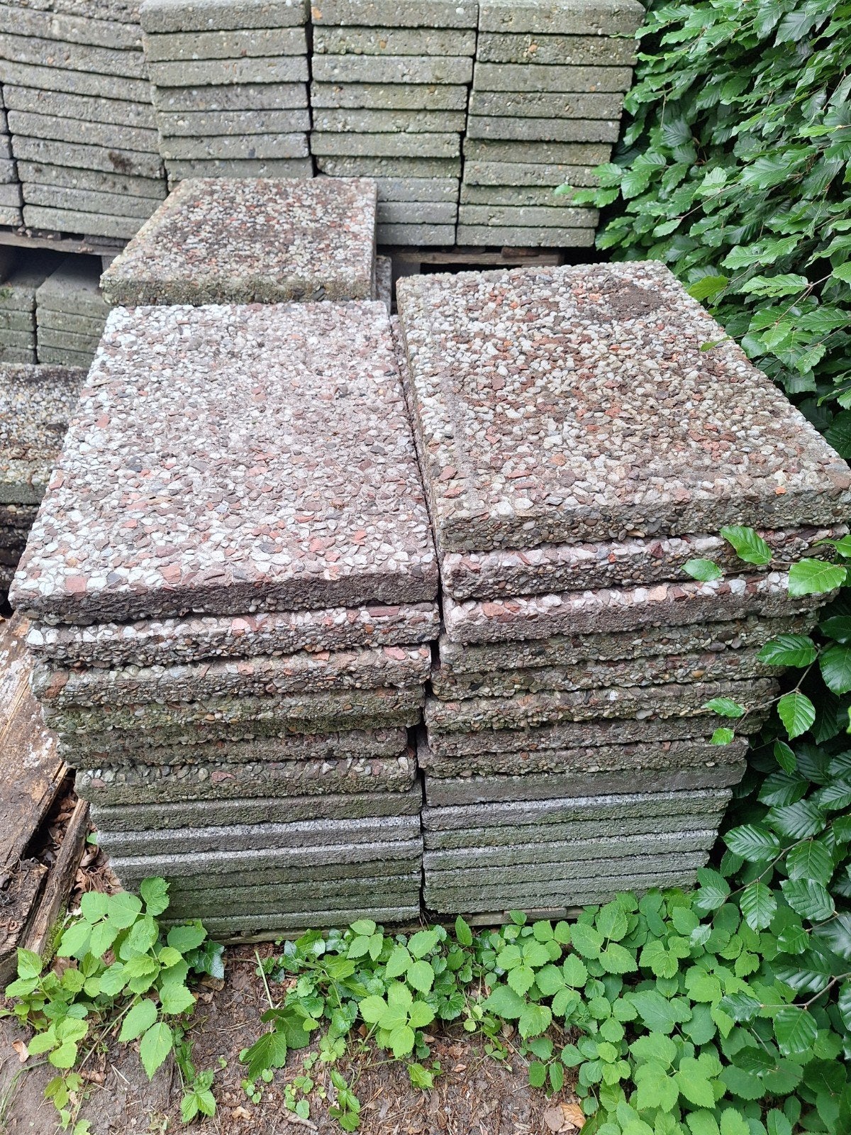 Restant grindtegels, Tuin en Terras, Ophalen, Gebruikt, Beton, Terrastegels