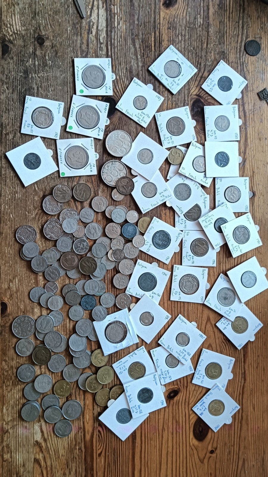 Belgie 143 verschillende munten op jaartal en denominaties, Ophalen of Verzenden, Buitenland, Munten