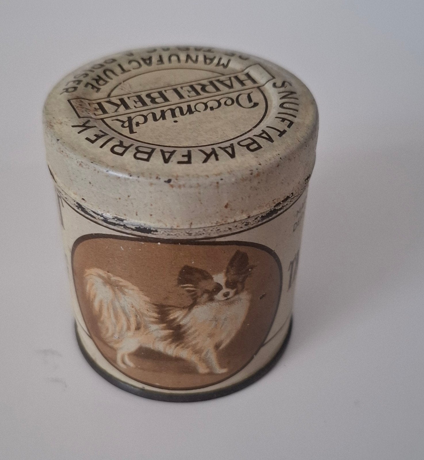Antiek Deconinck Harelbeke Extra Pepermunt Snuif Tabaksdoos, Antiek en Kunst, Curiosa en Brocante, Ophalen of Verzenden