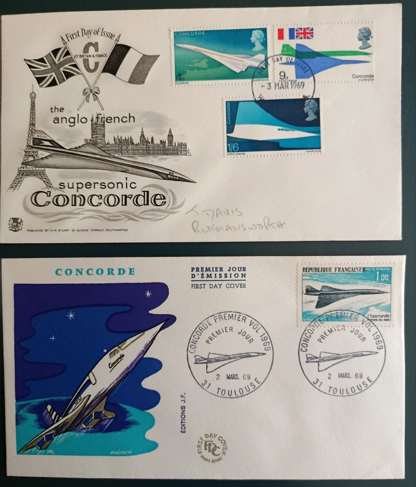 Frankrijk & Engeland - Concorde, Ophalen of Verzenden, Onbeschreven, Europa
