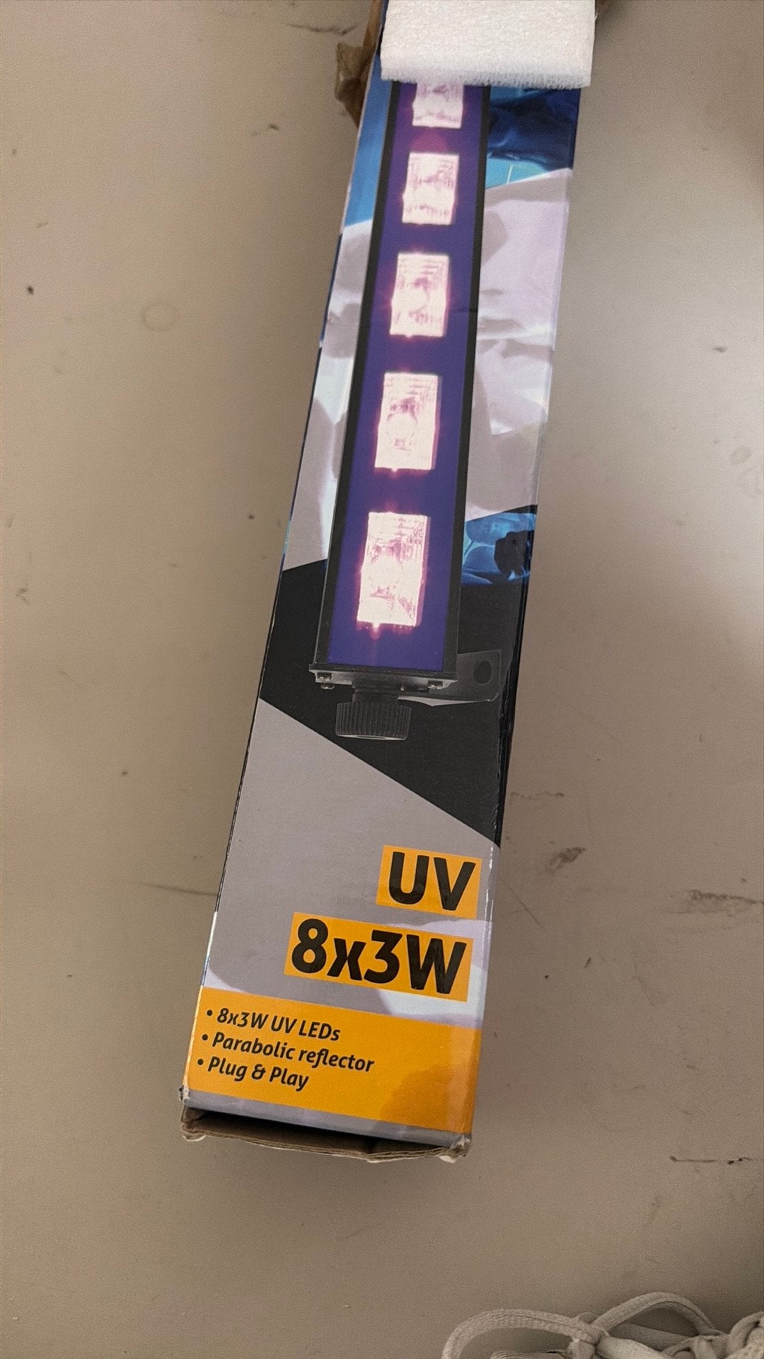 Beamz lightning black light disco lamp bar, Ophalen of Verzenden, Gebruikt, Licht, Kleur