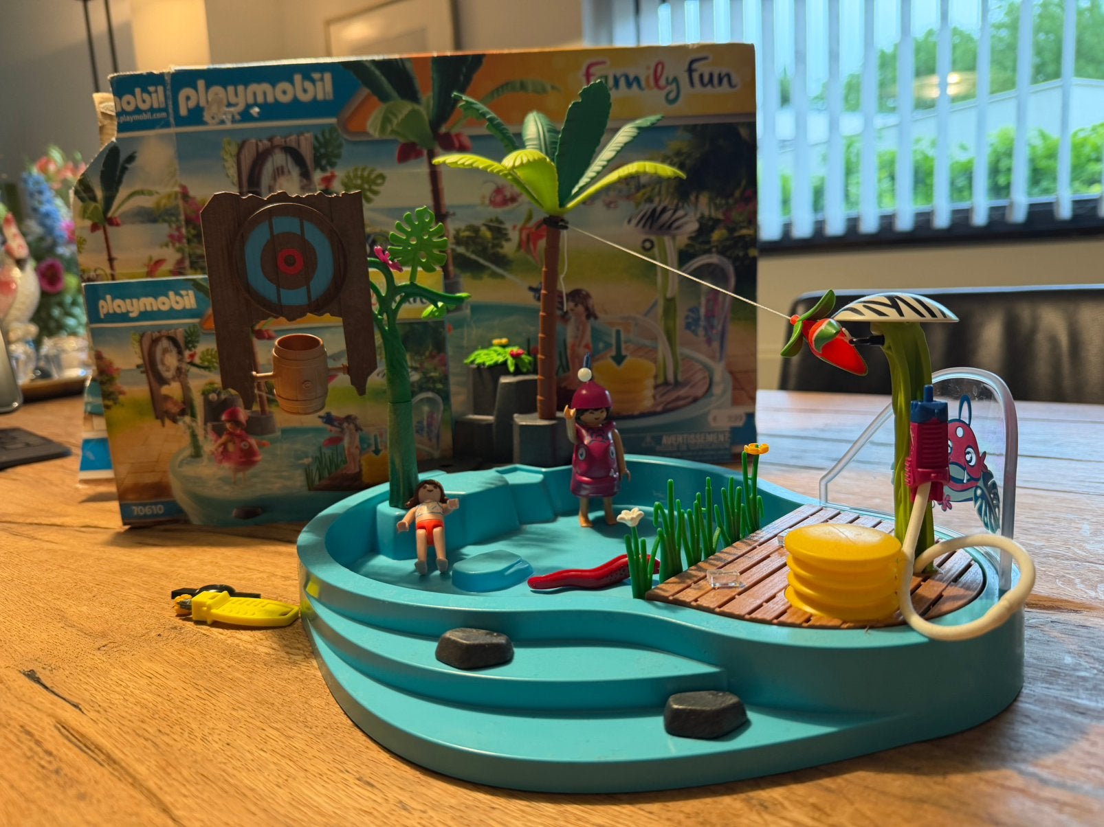 Playmobil Family Fun Zwembad 70610, Ophalen of Verzenden, Zo goed als nieuw, Complete set