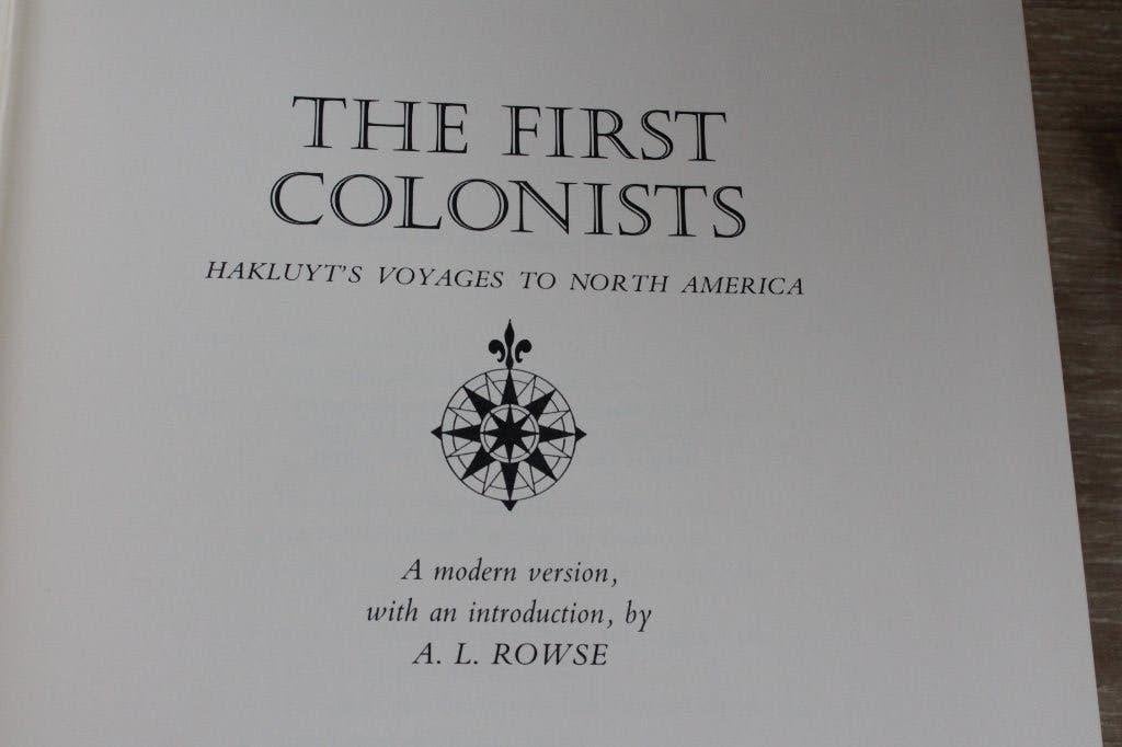 The First Colonists - Hakluyt / Rowse & North America, Verzenden, 15e en 16e eeuw, Zo goed als nieuw, Noord-Amerika