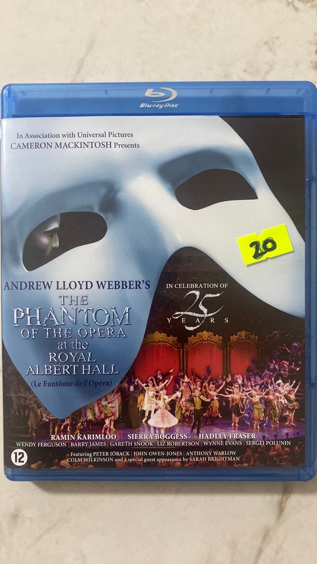 The phantom of the opera blu ray NL versie, Ophalen of Verzenden, Zo goed als nieuw, Klassiekers